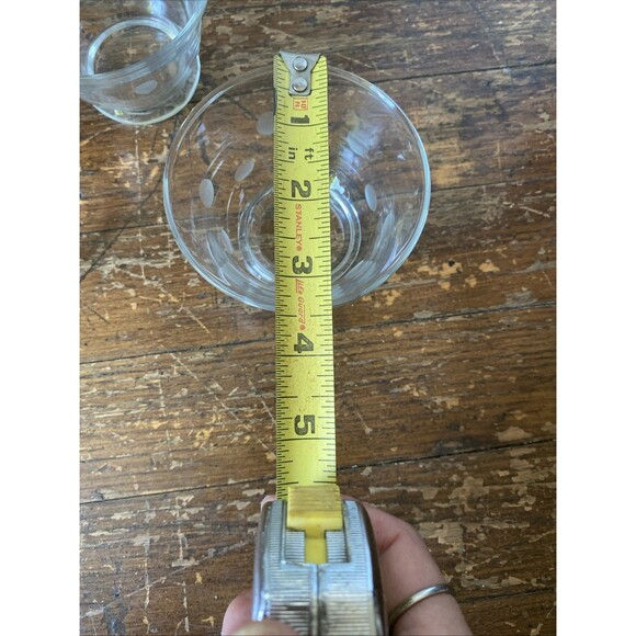 Vintage Set of 3 Tapered Dessert Bowls with Polka Dot Design Mid Century - Picture 3 of 6